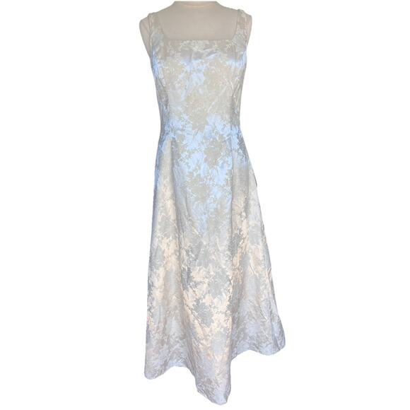 Dresses & Skirts - Vtg 90s Scott McClintock Ivory & Gold Brocade Princess Wedding Dress Size 12 NWT